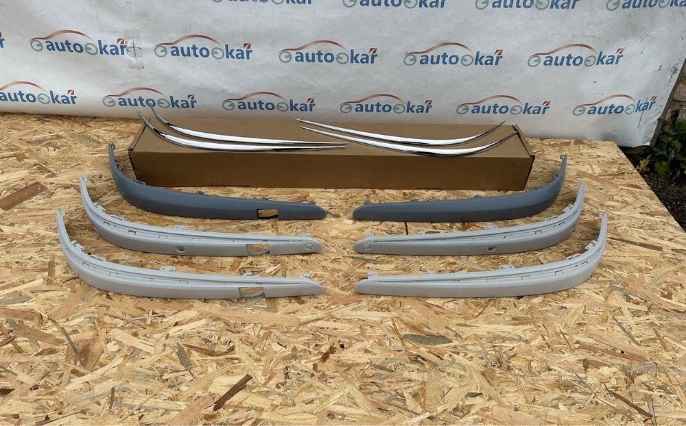 Накладка / Молдинг бампера Mercedes E w211 дорестайлінг 02-06