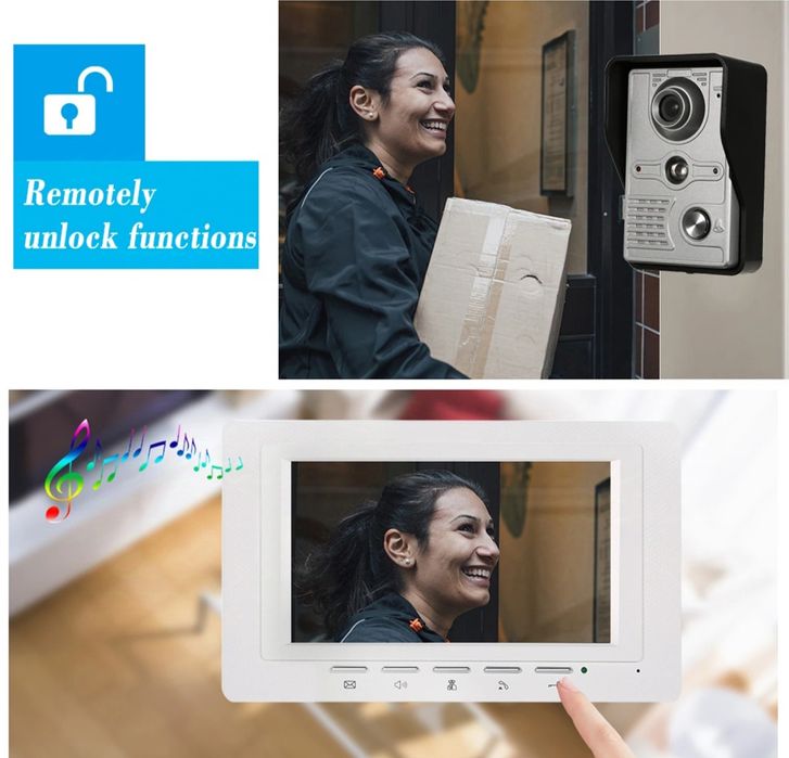 Campainha de video com fio