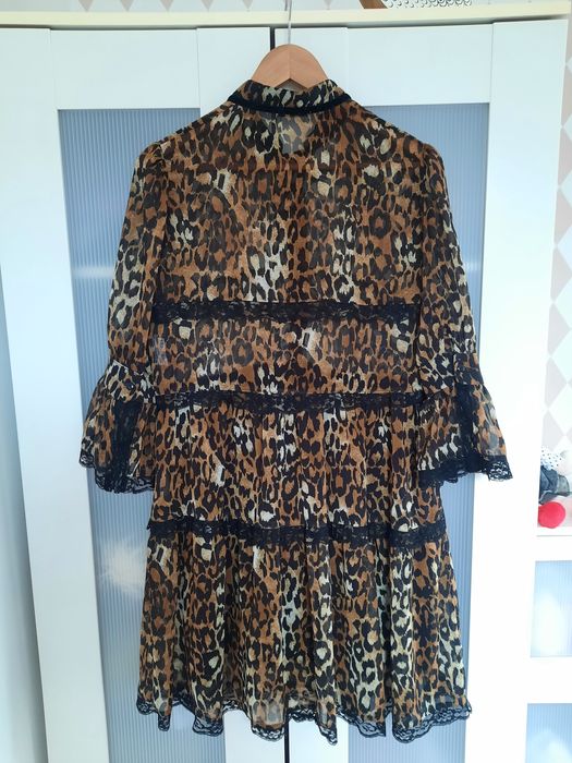 Sukienka MINOUU panterka rozm. 38