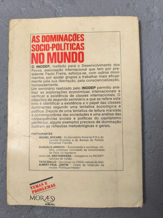 As Dominações Sócio-Políticas no Mundo — Rocard, Lentin, Arroyo