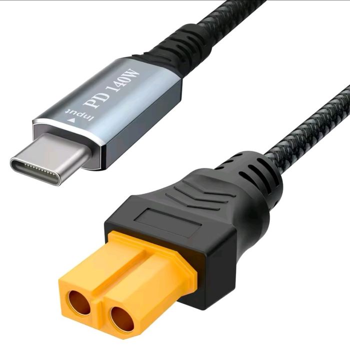 Кабель для зарядки USB-C - XT60, 140 Вт
