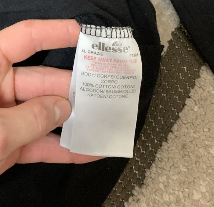 Лонгслив свитшот Ellesse Heritage Black Longsleeve Black Size L  New