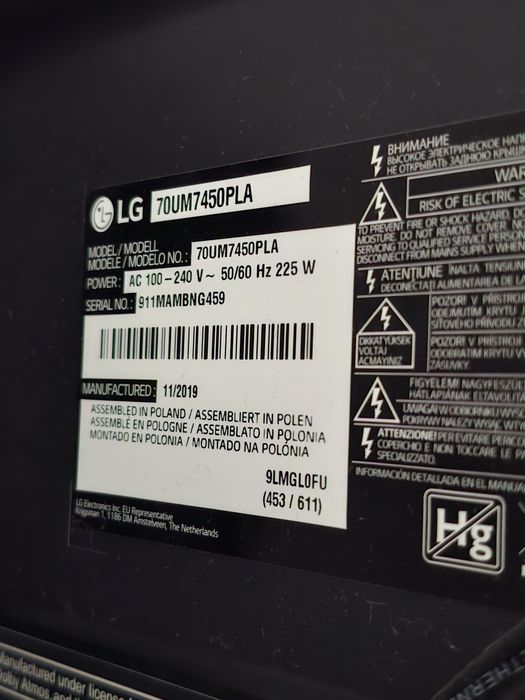 Telewizor LG 70 cali