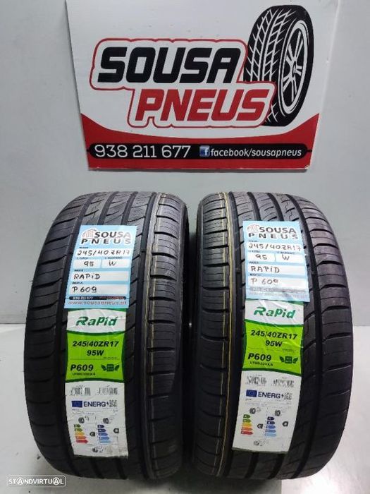 2 pneus novos 245-40r17 rapid - oferta dos portes