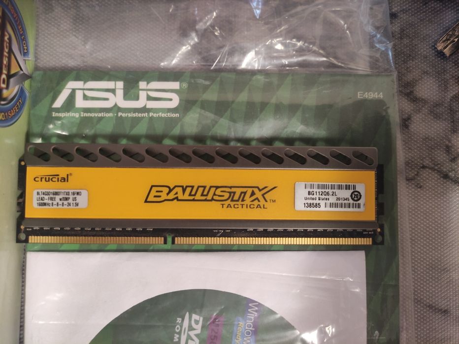 Сборка ASUS M4A77TD, AMD Phenom II, Crucial DDR3 4GB, видеокарта asus