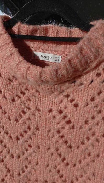 Camisola de malha rendada Mango