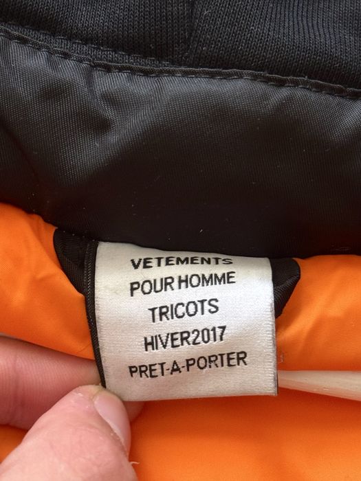 бомбер vetements tfd