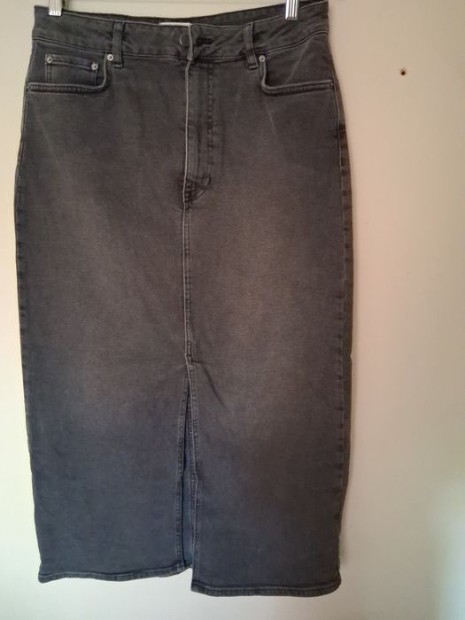 Spódnica jeansowa maxi Hush rozm 38/40, 99%bawełny hippie alternative