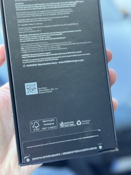 Samsung Galaxy Z Flip5 5G SM-F731U1 8/512GB Mint, нові-запаковані