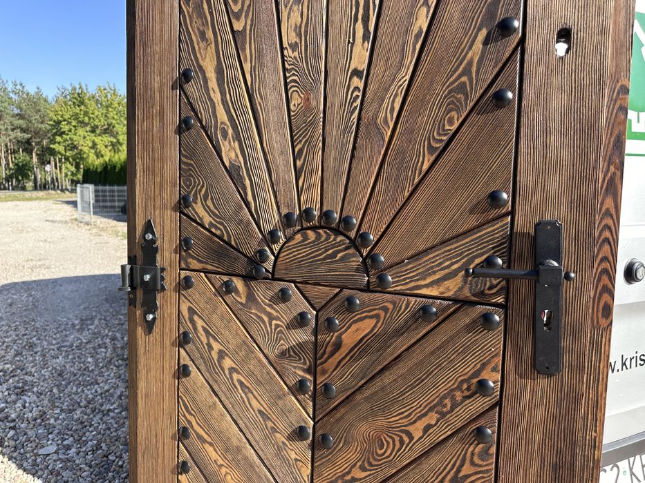 Drzwi zewnętrzne drewniane OD RĘKI GÓRALSKIE Cała Polska Na Wymiar