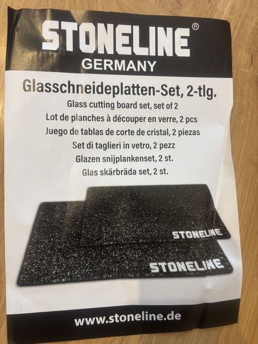 Szklana deska do krojenia 2szt Stoneline