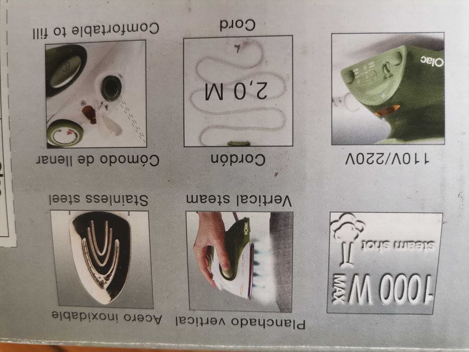 Ferro engomar a vapor de viagem