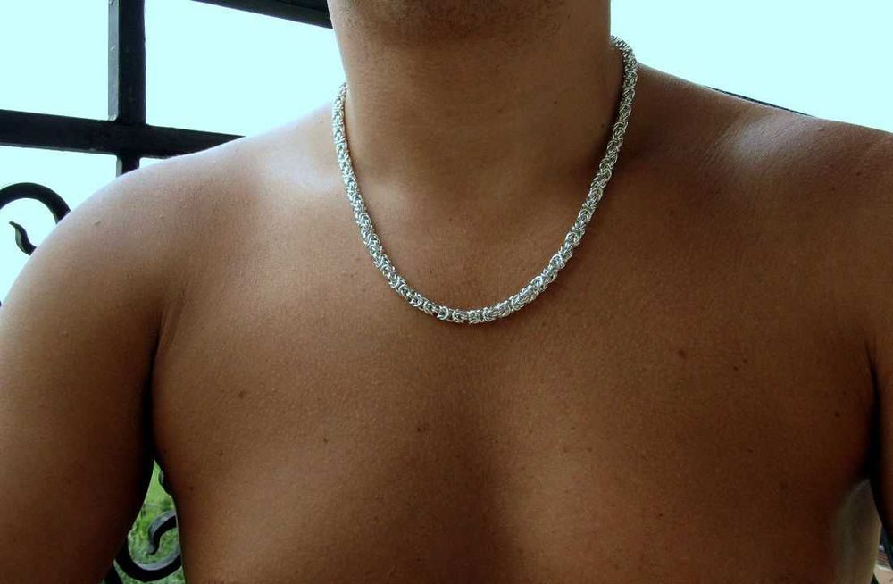 Łańcuszek srebrny pr 925 królewski, splot 5,7mm 55cm 60g od jubilera