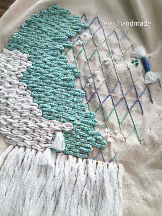 Mochila saco bordada