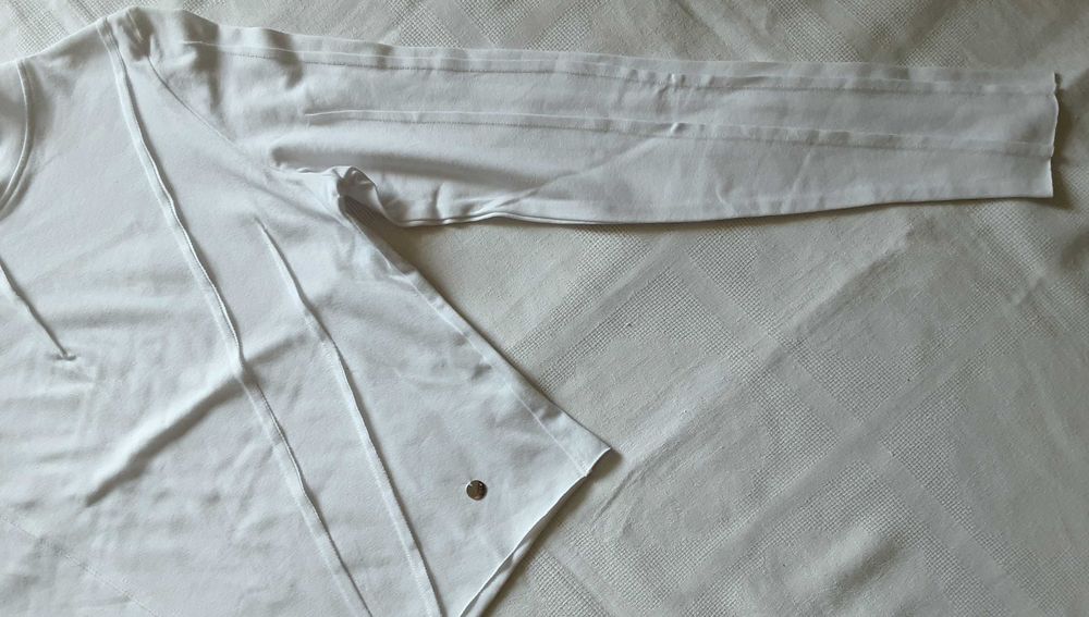 L XL Bastet bluzka długi rękaw biała