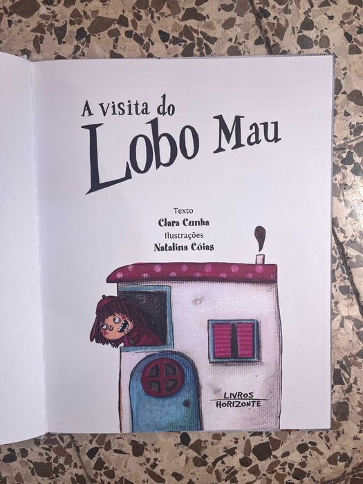 A Visita do Lobo Mau de Clara Cunha Livro Crianças Ilustração