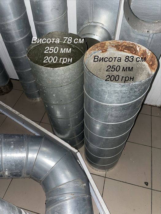 Оцинковані вентиляційні труби фасонні, повітропровід Вентс