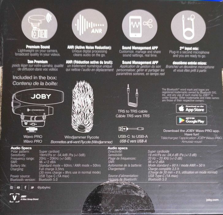 Професійний направлений мікрофон Wavo PRO  JB01715-BWW