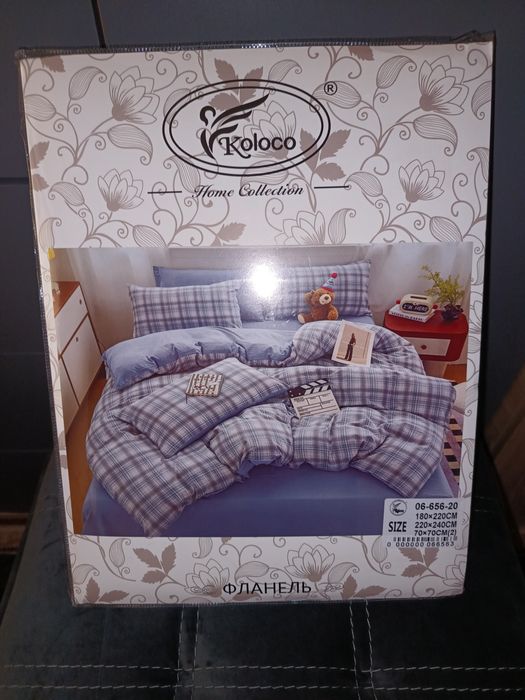 Комплект постельного белья фланель 100%коттон