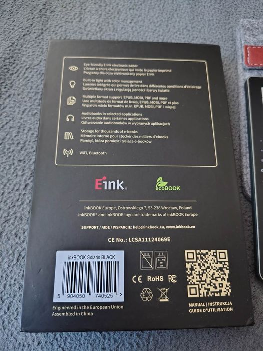 Czytnik Ebooków Inkbook Solaris gratis etui