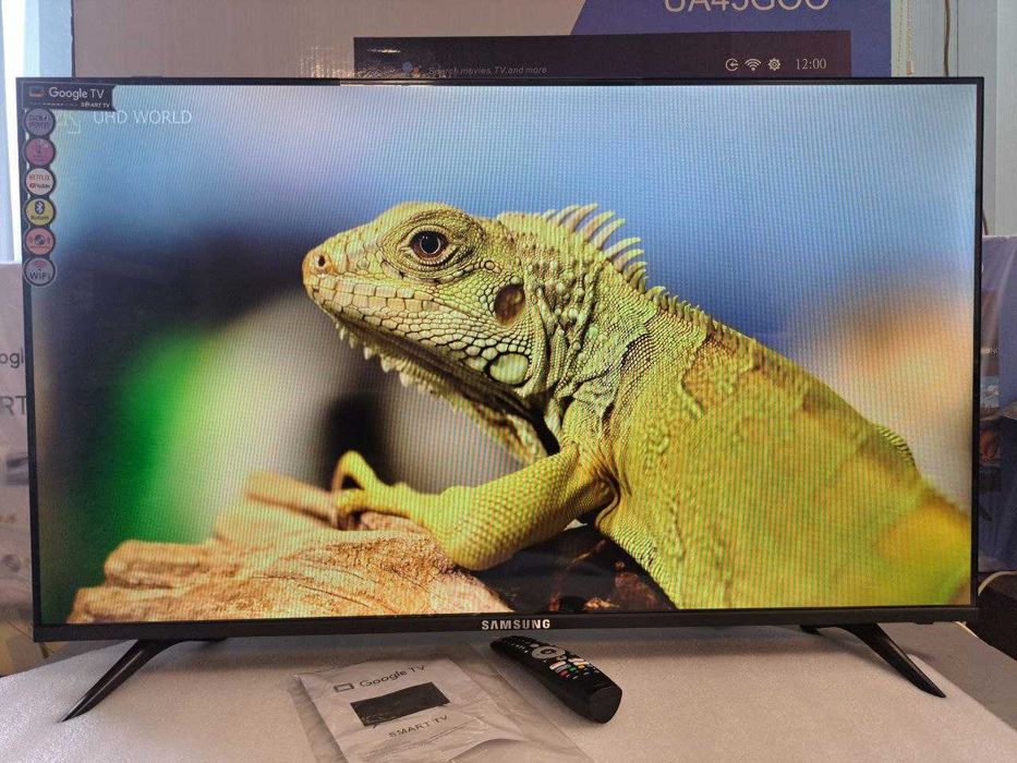 Безрамочный телевизор SAMSUNG 45" 4K Google TV Smart телевізор 2024