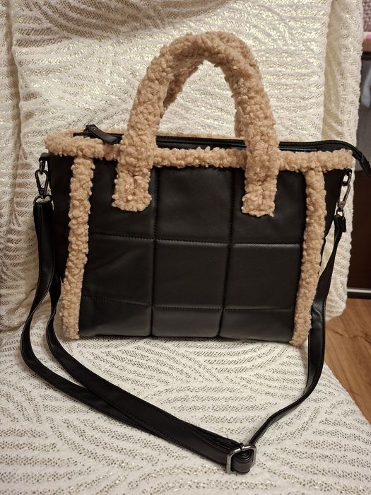 Torebka damska idealna z futerkiem