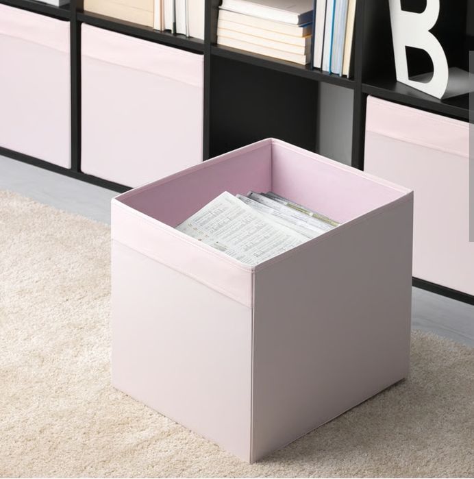 Nowy różowy kosz organizer pudełko