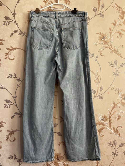 Джинси H&M, світлоблакитні, широкі, висока посадка