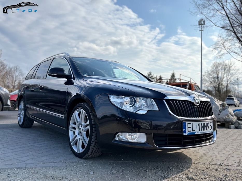 Skoda Superb 2.0TDI 170KM DSG Super STAN Serwis ASO Nowy Dwumas Dokumentacja