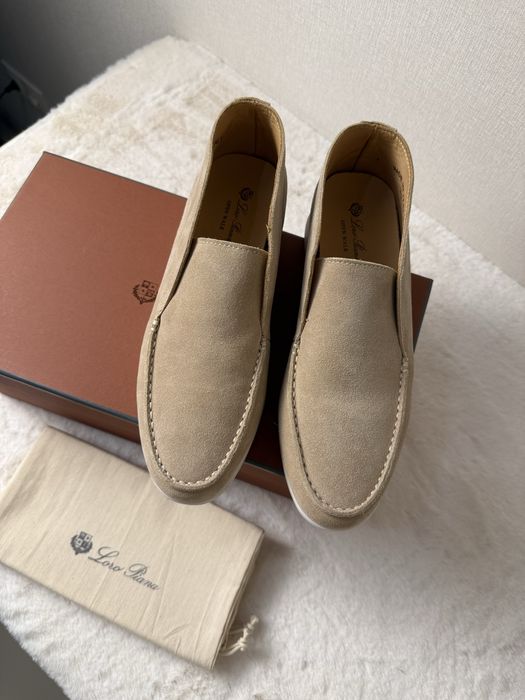Loro Piana Open Walk жіночі лофери замшеві бежеві 39-40