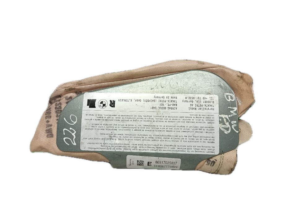 Airbag banco esquerdo BMW 5 Touring (F11)