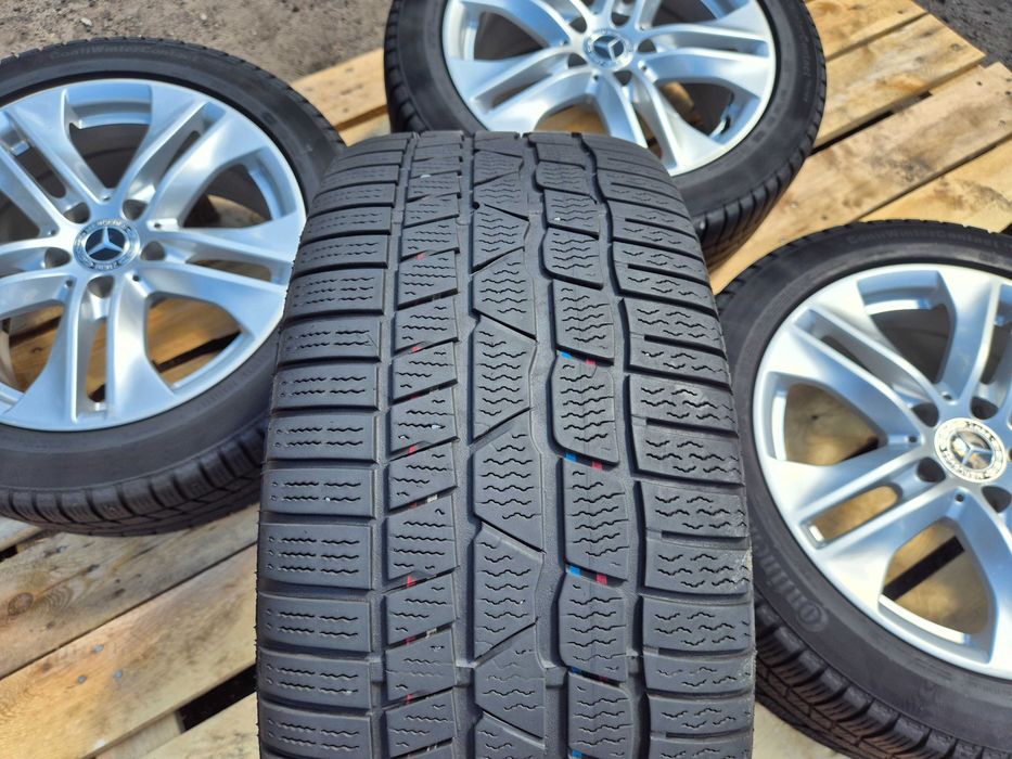 Komplet Koła Felgi 17" Cali ZIMA! MERCEDES 5x112 ET48 8J E W212 W207 Oryginał 66.6mm