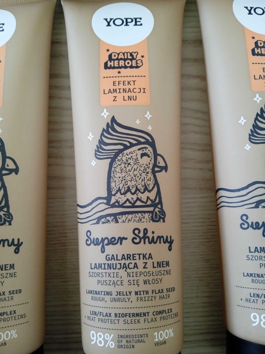 YOPE Daily Heroes Super Shiny Galaretka laminująca d/włosów 140ml