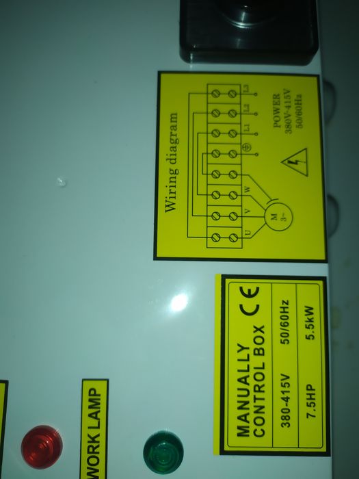 Пульт управления 380В 5.5кВт для голубых насосов.