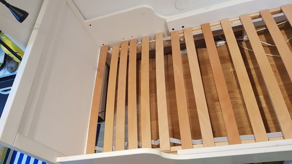 Łóżko dziecięce, drewniane IKEA Sundvik