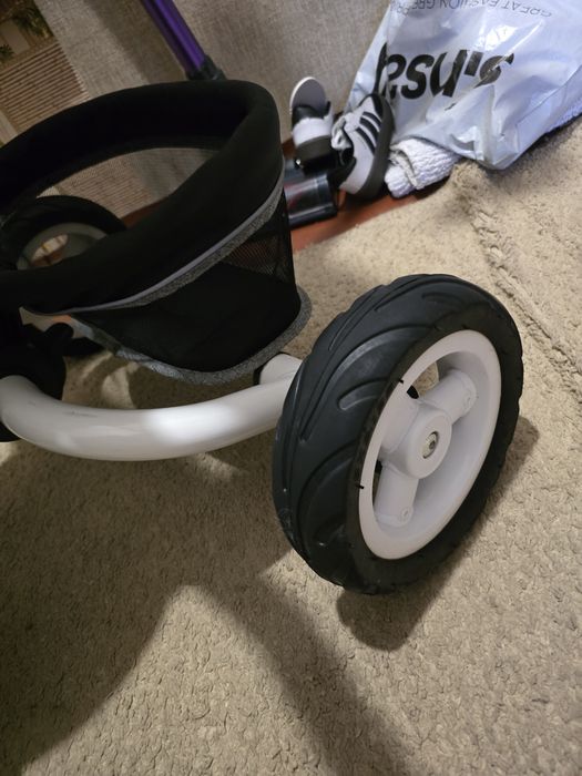 Велосипед триколісний Tilly flip сірий складний.