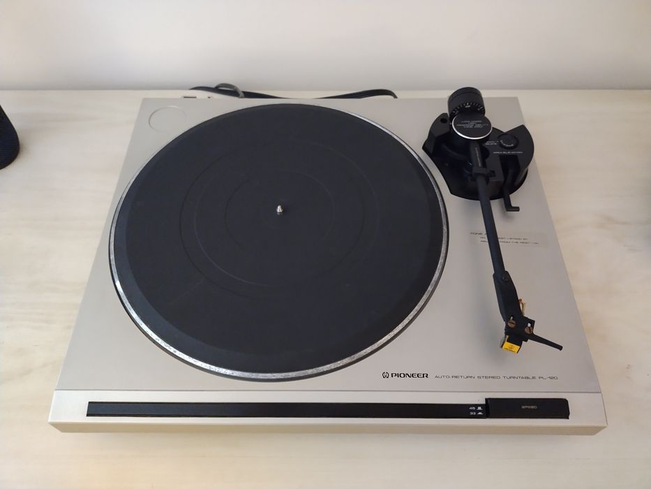 Pioneer PL 120 com agulha áudio technica
