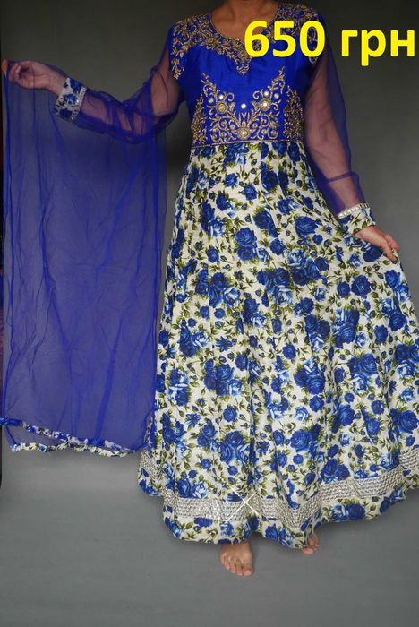 Размер 50-52 Индийский восточный костюм, пенджаби, сари индийское