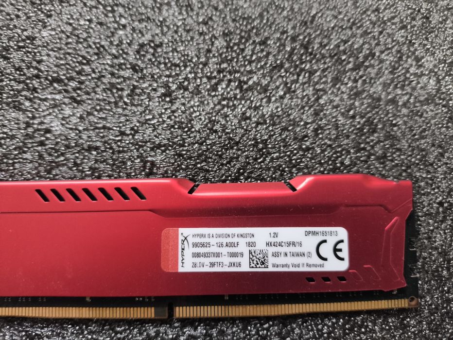 Модулі пам'яті HYPERX FURY 2400Mhz CL15 1.2V  2 шт. по 16 GB  кожен