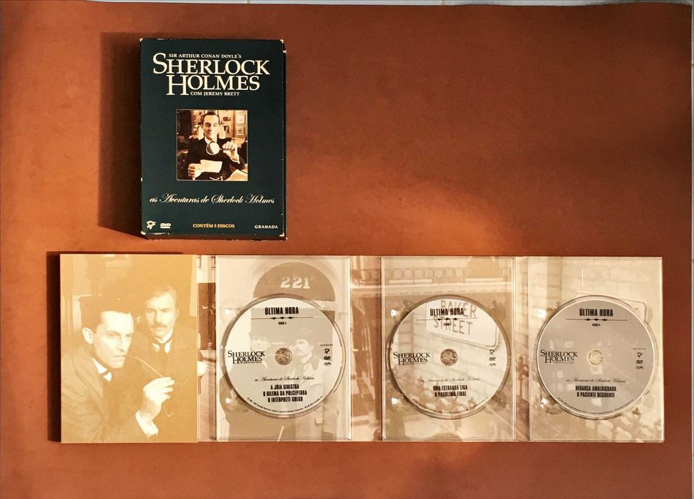 FILME SÉRIE DVD Sherlock Holmes Conan Doyle Holmes Watson