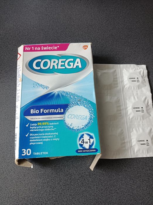 Corega tabletki 30 sztuk czyszczenie protez