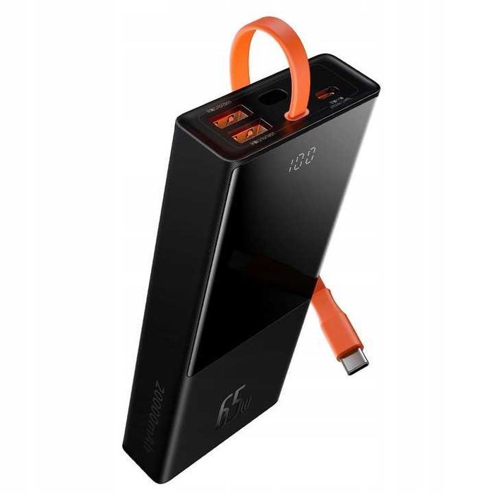 повербанк Baseus Elf Digital Display 65W 20000mAh Black PPJL000001