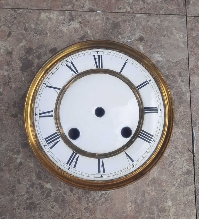 40 Tarcza starego zegara ściennego 14,5cm 51/32,5