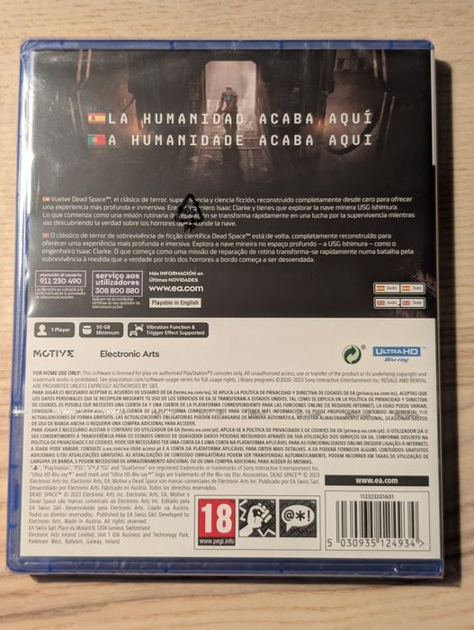 Dead Space PS5 novo selado