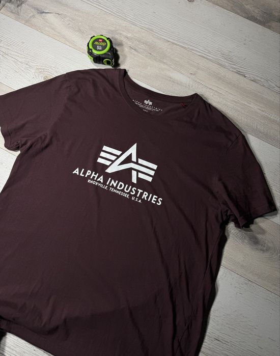 Футболка Alpha Industries трекінгова футболка gorpcore тактична футболка y2k туристична футболка альфа