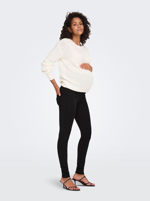 Jeansy ciążowe czarne skinny Only M/34