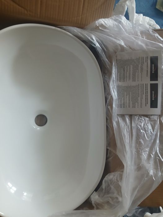 Umywalka ceramiczna INVENA TEJA Biała 60x42x14