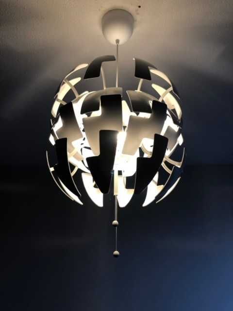 Candeeiro de tecto, branco 35 cm