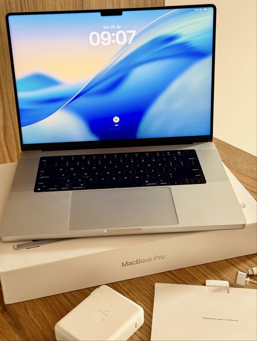 2021 MacBook Pro A2485 16” M1 PRO 16GB 512GB - Komplet, bez blokad