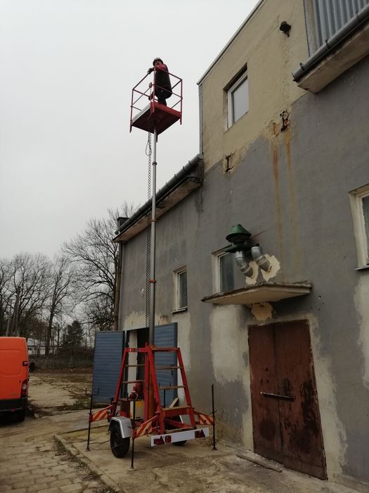 Rusztowanie hydrauliczne ,przyczepka